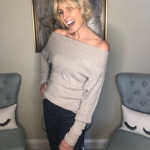 Off the shoulder sweater